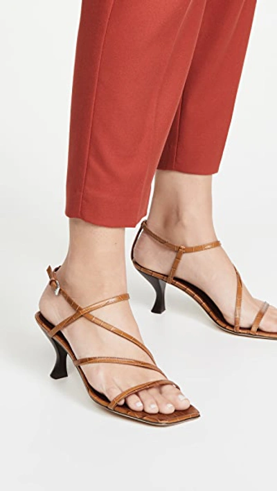 Shop Staud Gita Sandals In Brown