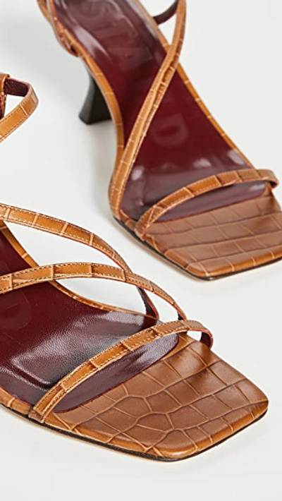 Shop Staud Gita Sandals In Brown