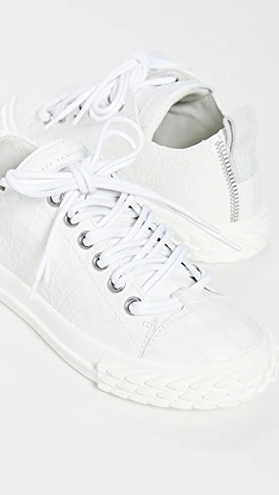 Shop Giuseppe Zanotti Blabber Sneakers In Off White
