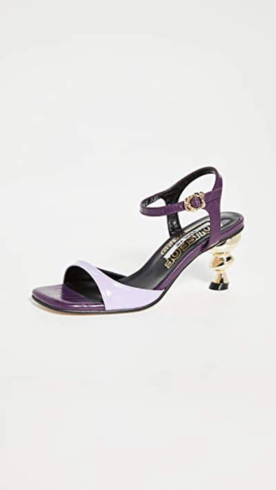 Shop House Of Holland Sunset Sandals In Purple Multi