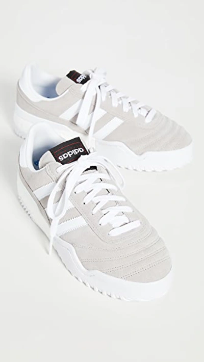 Shop Adidas Originals By Alexander Wang Aw Bball Soccer Sneakers In C Granite/c Granite/c White