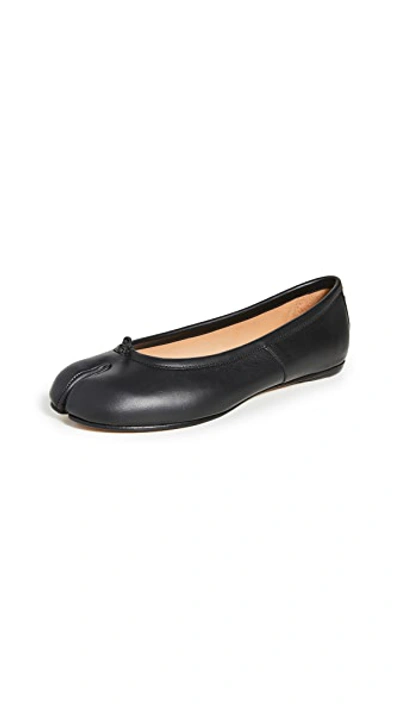 Faux Leather Tabi Flats