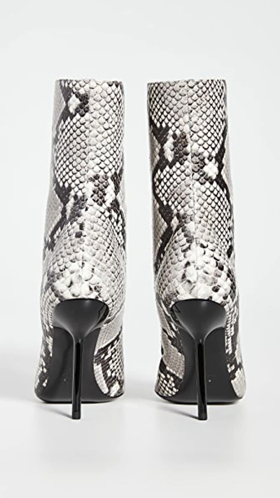 Ben Taverniti Unravel Project Unravel Project Grey 100 Snake Print Ankle Boots In Medium Grey