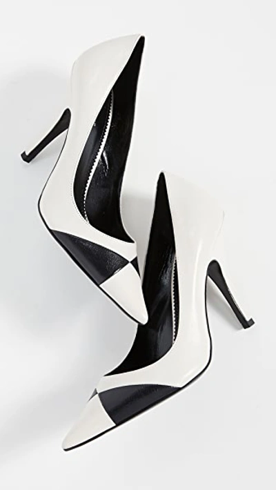 Shop Marc Jacobs The Wave Pumps In Off White Multi