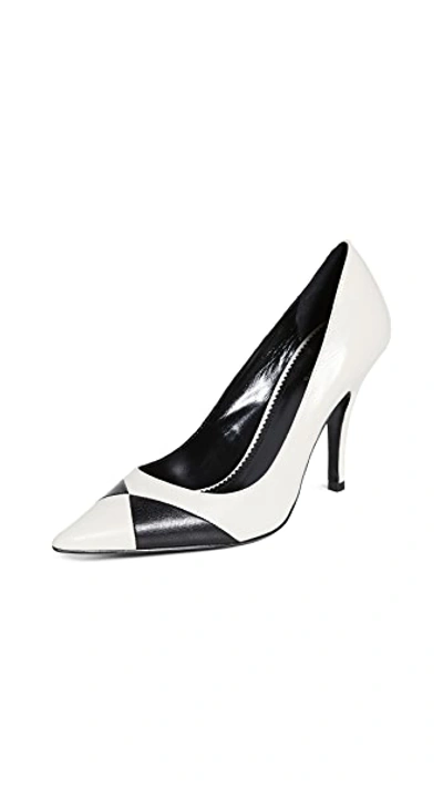 Shop Marc Jacobs The Wave Pumps In Off White Multi
