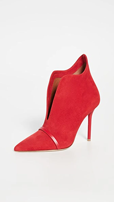 Shop Malone Souliers Cora 100mm Booties In Red/red