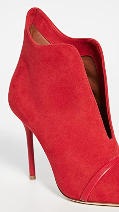 Shop Malone Souliers Cora 100mm Booties In Red/red