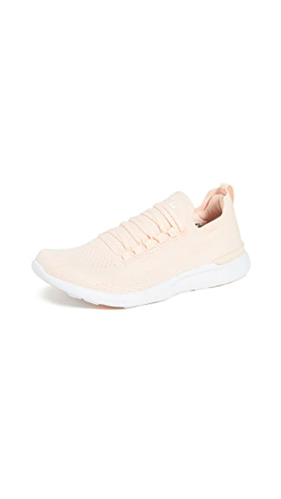 Shop Apl Athletic Propulsion Labs Techloom Breeze Sneakers In Vanilla Cream/white/speckle