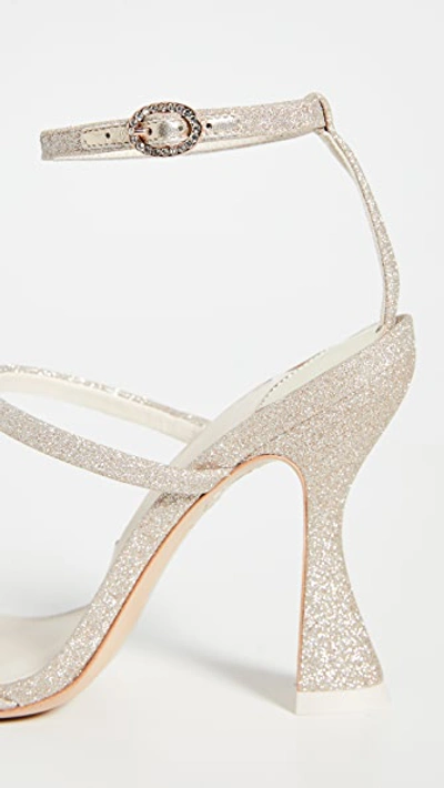 Shop Sophia Webster Rosalind Hourglass Sandals In Champagne Glitter