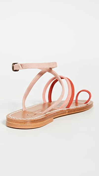 Shop Kjacques Asgard Toe Ring Sandals In Factor/camelia/dragon/vermeil