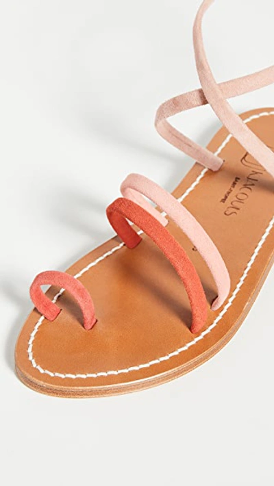 Shop Kjacques Asgard Toe Ring Sandals In Factor/camelia/dragon/vermeil