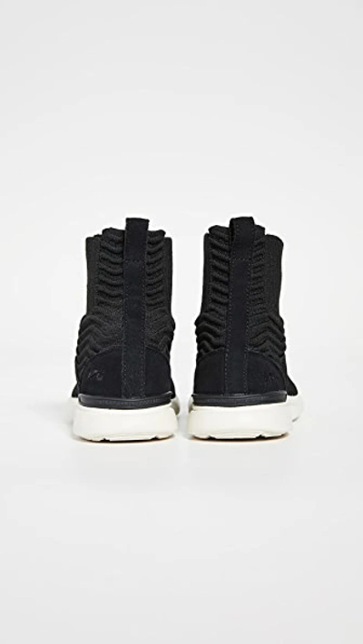Shop Apl Athletic Propulsion Labs Techloom Chelsea Sneaker Boots In Black/pristine