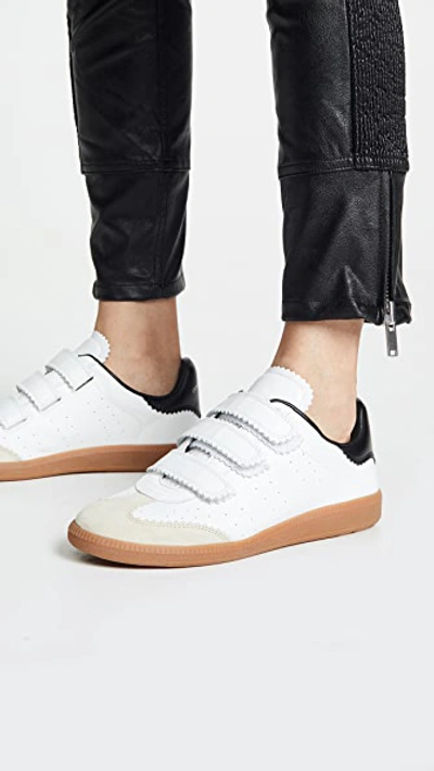 Shop Isabel Marant Beth Sneakers In White