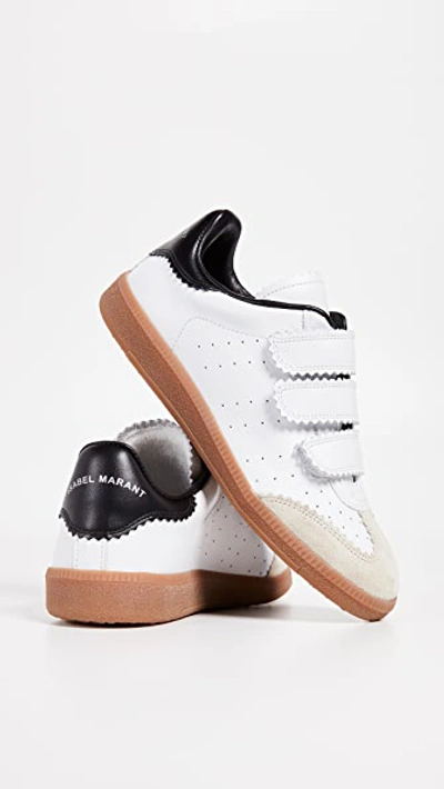 Shop Isabel Marant Beth Sneakers In White