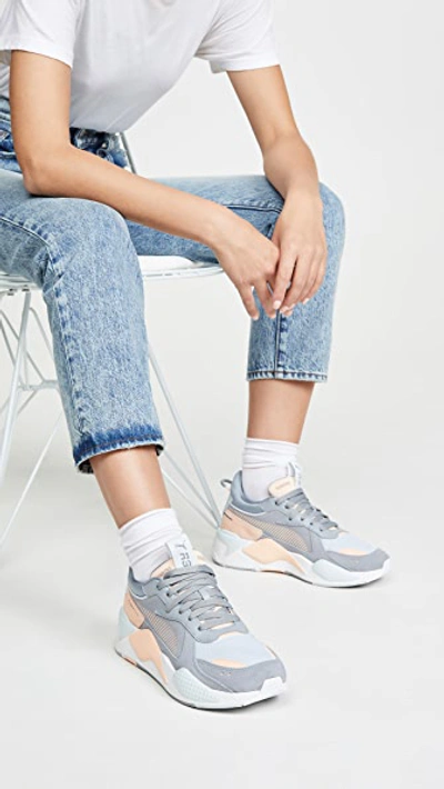Puma Women's Rs-x Unexpected Mixes Mixed-media Low-top Sneakers In  Tradewinds/ Heather | ModeSens