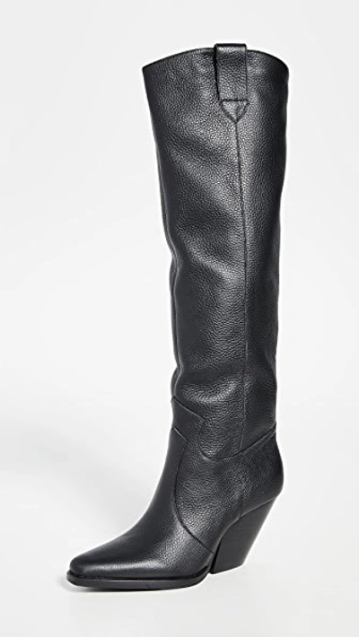 Shop Sol Sana Prince Western Boots In Black