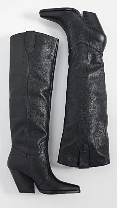 Shop Sol Sana Prince Western Boots In Black