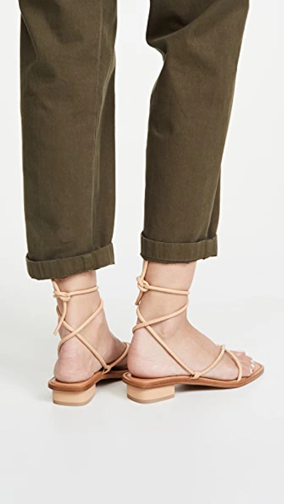 Shop Loq Ara Strappy Sandals In Dune