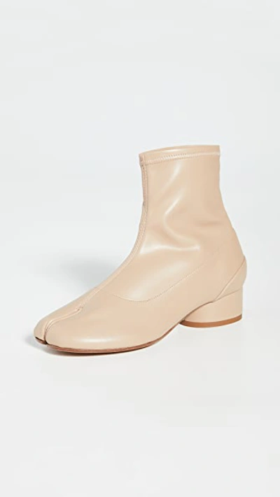 Tabi Faux Leather Sock Booties