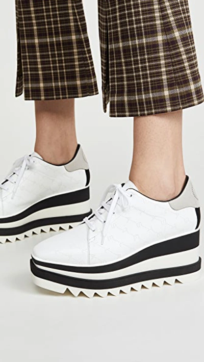 Shop Stella Mccartney Sneakelyse Lace Up Shoes In White