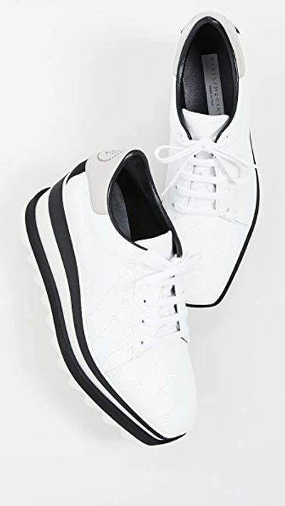 Shop Stella Mccartney Sneakelyse Lace Up Shoes In White