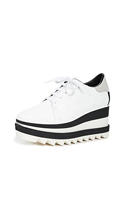 Shop Stella Mccartney Sneakelyse Lace Up Shoes In White