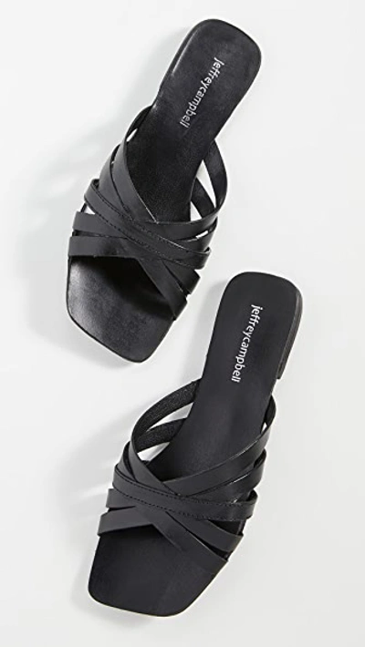 Shop Jeffrey Campbell Amarra Sandals In Black
