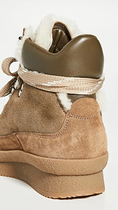 Shop Isabel Marant Brendta Suede Hiking Boots In Taupe