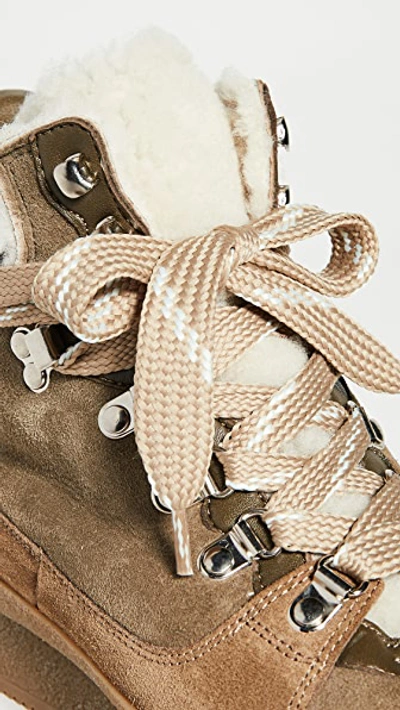 Shop Isabel Marant Brendta Suede Hiking Boots In Taupe