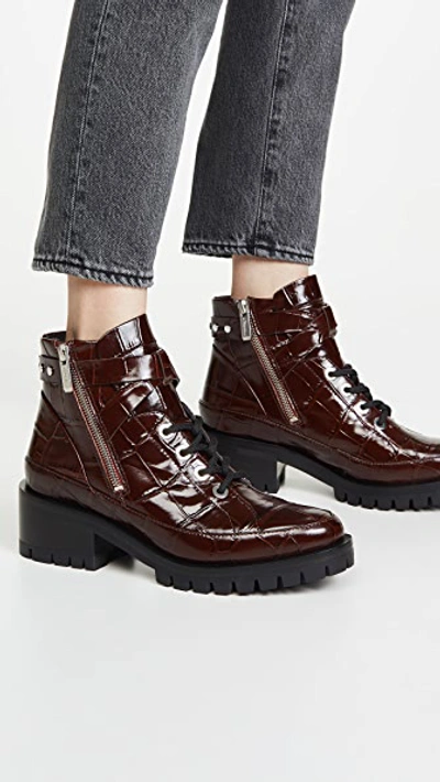 Shop 3.1 Phillip Lim / フィリップ リム Hayett 50mm Lace Up Boots In Cordovan