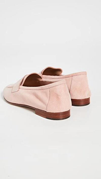 Shop Mansur Gavriel Classic Loafers In Dusty Rose