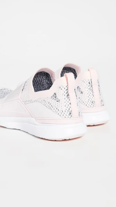 Shop Apl Athletic Propulsion Labs Techloom Bliss Sneakers In Bleached Pink/heather Grey/whi