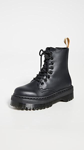 dr martens jadon chunky boots in vegan black