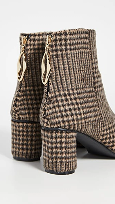 Shop Reike Nen Wave Oval Ankle Boots In Brown Check