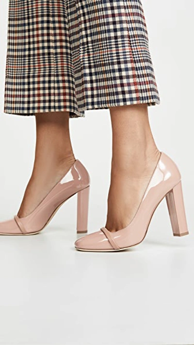 Shop Malone Souliers 100mm Lorena Pumps In Nude