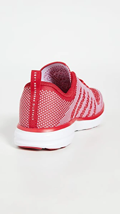 Shop Apl Athletic Propulsion Labs Techloom Pro Sneakers In Red/white