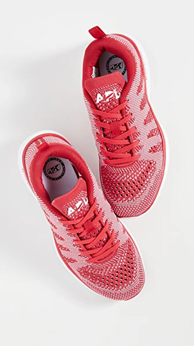 Shop Apl Athletic Propulsion Labs Techloom Pro Sneakers In Red/white