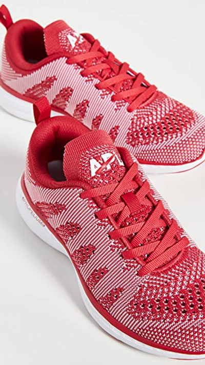 Shop Apl Athletic Propulsion Labs Techloom Pro Sneakers In Red/white