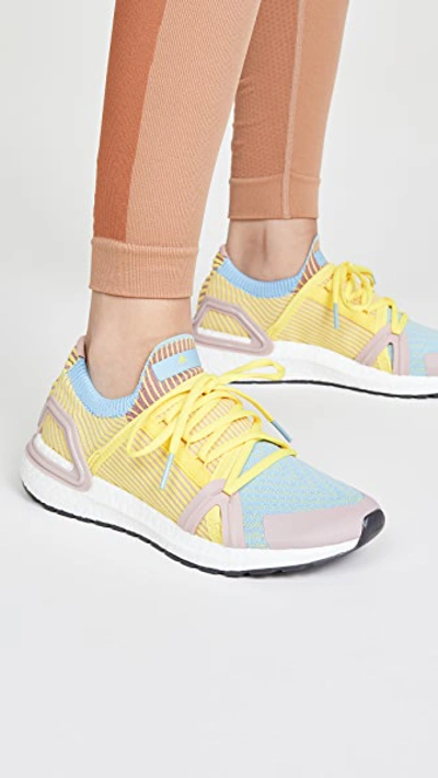 Shop Adidas By Stella Mccartney Ultraboost 20 S. Sneakers In Dusty Rose-amc/fresh Lemon/cle