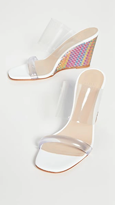 Shop Maryam Nassir Zadeh Olympia Wedge Sandals In Rainbow