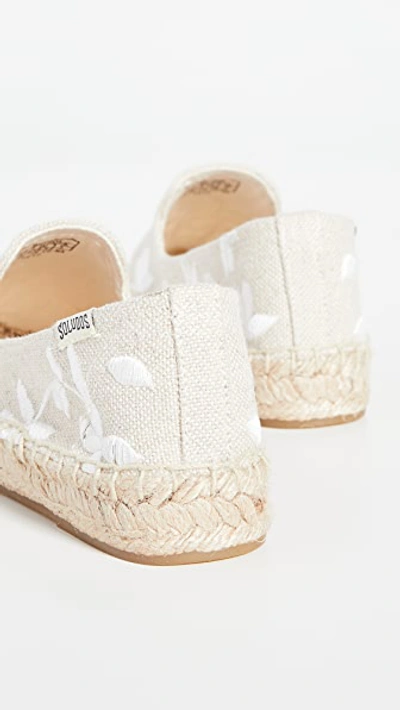 Shop Soludos Shiloh Embroidered Espadrilles In Sand