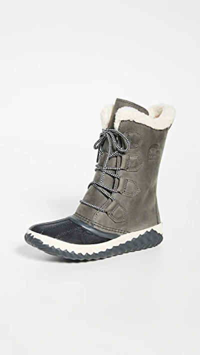 Shop Sorel Out 'n About Plus Tall Boots In Quarry/coal