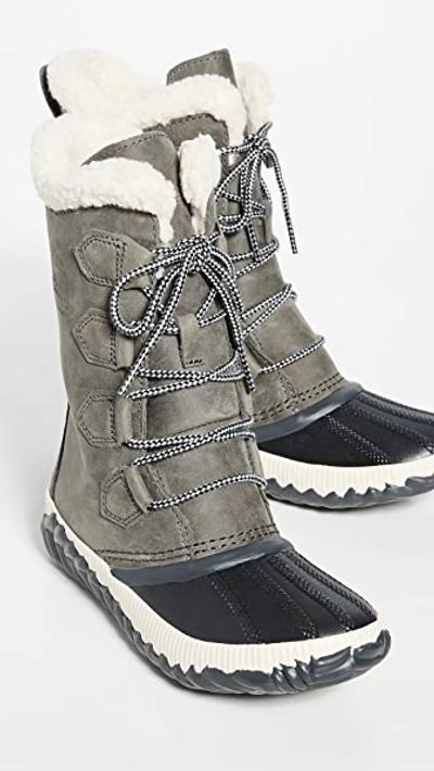 Shop Sorel Out 'n About Plus Tall Boots In Quarry/coal