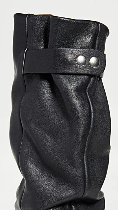 Shop Isabel Marant Lacine Wrinkled Boots In Black