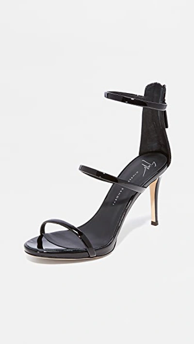 Shop Giuseppe Zanotti Alien Sandal Heels In Nero