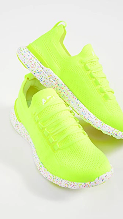 Shop Apl Athletic Propulsion Labs Techloom Breeze Sneakers In Energy/white/speckle