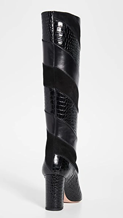 Shop Aquazzura 85mm Boetti Boots In Black
