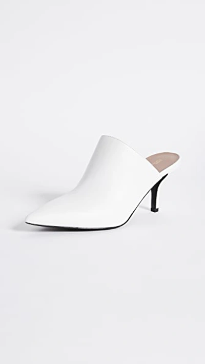 Shop Diane Von Furstenberg Mikaila Mules In White