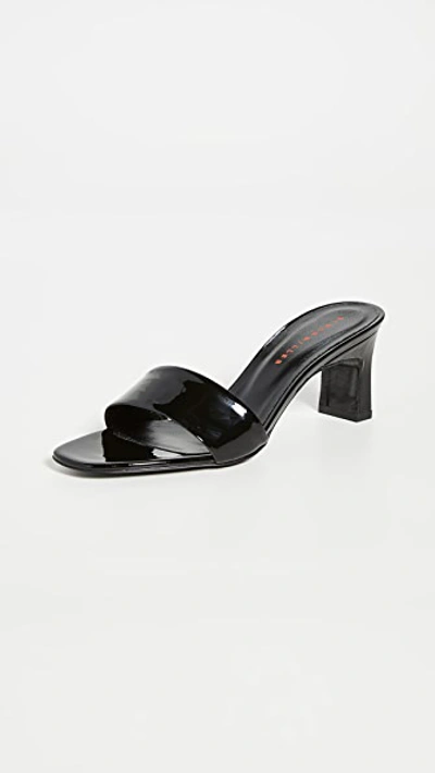 Shop Simon Miller Solo Heel Slides In Black
