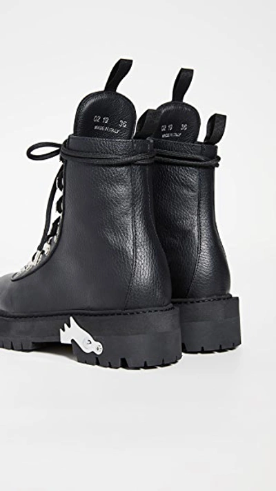 Shop Off-white Hiking Boots In Black